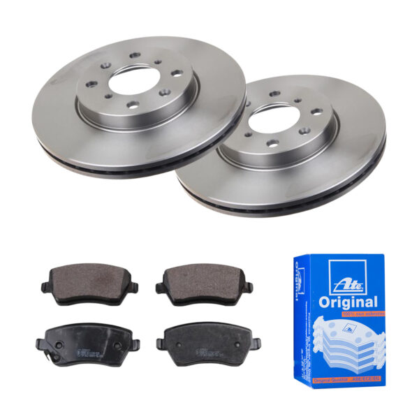ATE Bremsesæt, skivebremser 142022191 foraksel ventileret 252mm 20mm for VAUXHALL OPEL SUZUKI