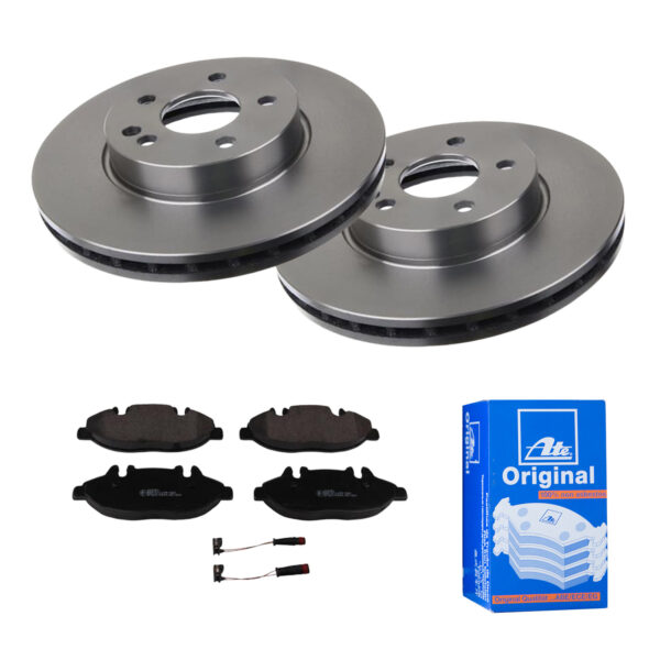 ATE Bremsesæt, skivebremser 142022202 foraksel ventileret 300mm 28mm for MERCEDES-BENZ