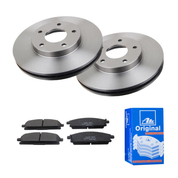 ATE Bremsesæt, skivebremser 142022209 foraksel ventileret 280mm 28mm for NISSAN