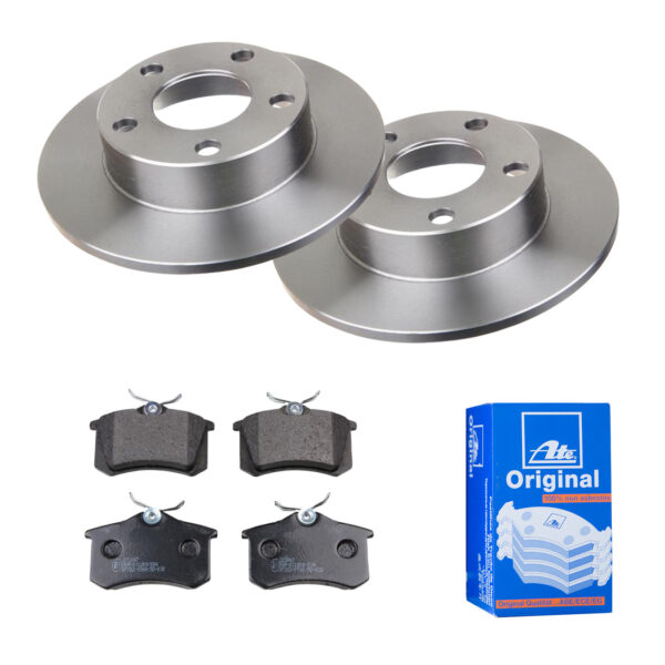 ATE Bremsesæt, skivebremser 142022210 bagaksel fuld 245mm 10mm for PEUGEOT CITROËN VAG SEAT SKODA