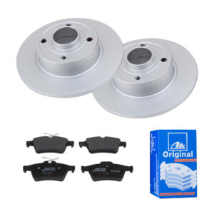 ATE Bremsesæt, skivebremser 142022219 bagaksel fuld 240mm 8mm for RENAULT NISSAN