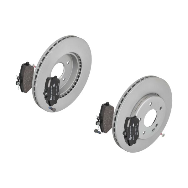 ATE Bremsesæt, skivebremser 142022233 foraksel ventileret 284mm 22mm for MERCEDES-BENZ