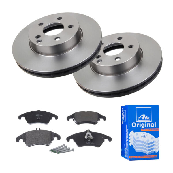 ATE Bremsesæt, skivebremser 142022238 foraksel ventileret 295mm 28mm for MERCEDES-BENZ