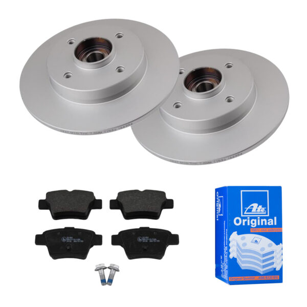 ATE Bremsesæt, skivebremser 142022248 bagaksel fuld 249mm 9mm for CITROËN PEUGEOT