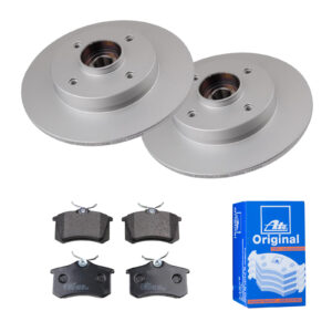 ATE Bremsesæt, skivebremser 142022250 bagaksel fuld 249mm 9mm for CITROËN PEUGEOT RENAULT