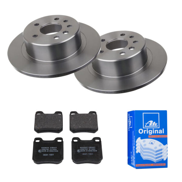 ATE Bremsesæt, skivebremser 142022255 bagaksel fuld 286mm 12mm for VAUXHALL OPEL SAAB