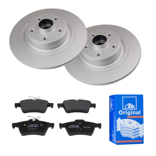 ATE Bremsesæt, skivebremser 142022280 bagaksel fuld 300mm 11mm for RENAULT NISSAN