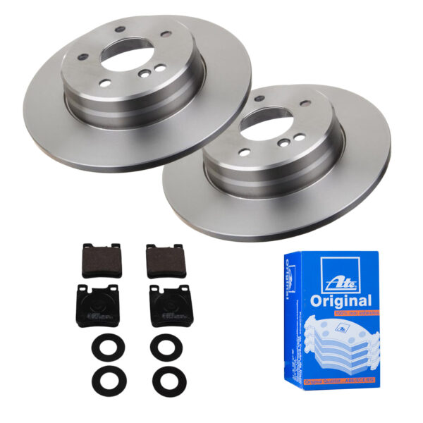 ATE Bremsesæt, skivebremser 142022284 bagaksel fuld 290mm 12mm for MERCEDES-BENZ CHRYSLER