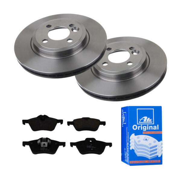 ATE Bremsesæt, skivebremser 142022294 foraksel ventileret 276mm 22mm for MINI
