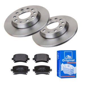 ATE Bremsesæt, skivebremser 142022295 bagaksel fuld 255mm 12mm for VAG SEAT SKODA