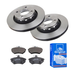 ATE Bremsesæt, skivebremser 142022296 foraksel ventileret 280mm 22mm for VAG