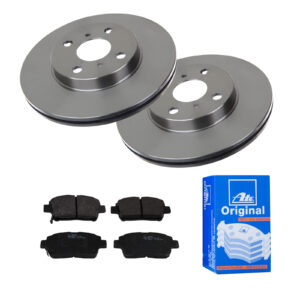 ATE Bremsesæt, skivebremser 142022347 foraksel ventileret 255mm 20mm for TOYOTA