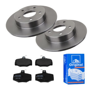 ATE Bremsesæt, skivebremser 142022348 bagaksel fuld 278mm 10mm for NISSAN