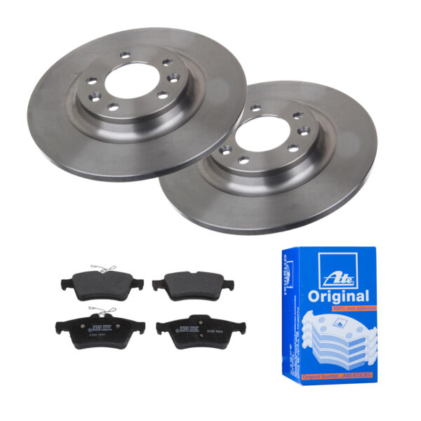 ATE Bremsesæt, skivebremser 142022359 bagaksel fuld 290mm 12mm for CITROËN PEUGEOT