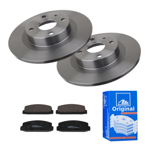 ATE Bremsesæt, skivebremser 142022377 bagaksel fuld 261mm 10mm for MAZDA