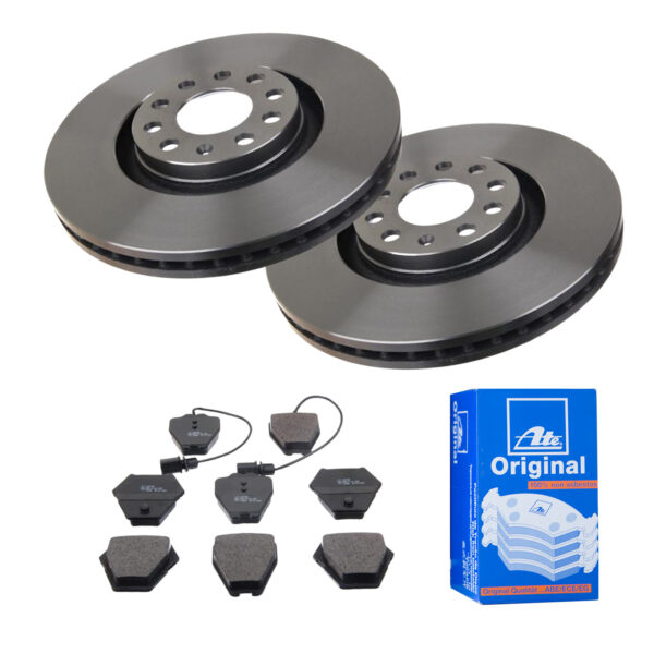 ATE Bremsesæt, skivebremser 142022411 foraksel ventileret 320mm 30mm for VAG