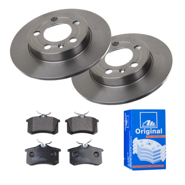 ATE Bremsesæt, skivebremser 142022431 bagaksel fuld 239mm 8mm for PEUGEOT CITROËN VAG SKODA SEAT