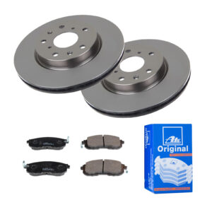ATE Bremsesæt, skivebremser 142022433 foraksel ventileret 280mm 22mm for FIAT SUZUKI NISSAN RENAULT