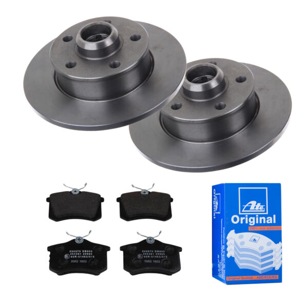ATE Bremsesæt, skivebremser 142022452 bagaksel fuld 226mm 10mm for PEUGEOT VAG SEAT