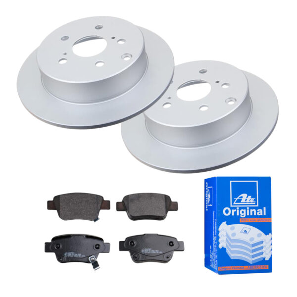 ATE Bremsesæt, skivebremser 142022465 bagaksel fuld 290mm 10mm for TOYOTA