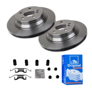 ATE Bremsesæt, skivebremser 142022482 bagaksel ventileret 300mm 22mm for MERCEDES-BENZ