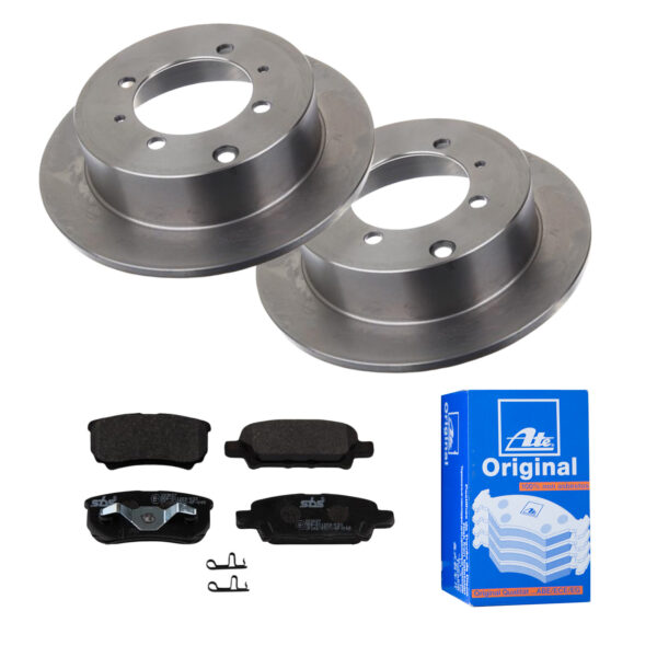 ATE Bremsesæt, skivebremser 142022487 bagaksel fuld 262mm 10mm for MITSUBISHI JEEP CHRYSLER