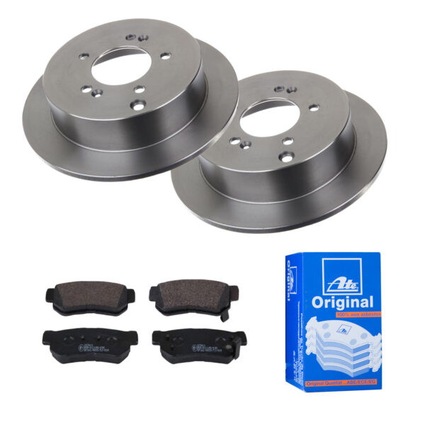ATE Bremsesæt, skivebremser 142022494 bagaksel fuld 284mm 10mm for HYUNDAI KIA