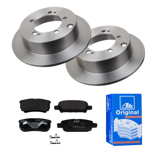 ATE Bremsesæt, skivebremser 142022513 bagaksel fuld 262mm 10mm for JEEP MITSUBISHI CHRYSLER