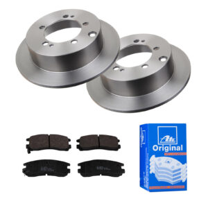 ATE Bremsesæt, skivebremser 142022515 bagaksel fuld 262mm 10mm for MITSUBISHI