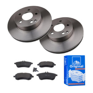 ATE Bremsesæt, skivebremser 142022535 foraksel ventileret 288mm 25mm for MERCEDES-BENZ