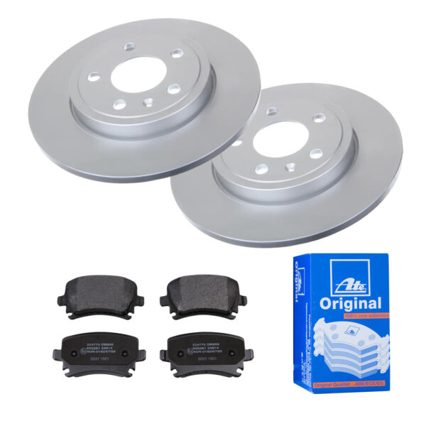 ATE Bremsesæt, skivebremser 142022541 bagaksel fuld 288mm 12mm for VAG SEAT SKODA