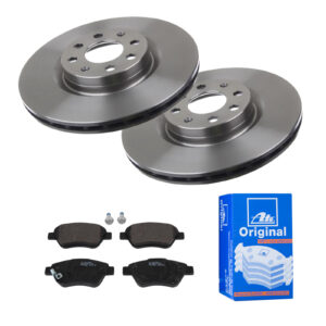 ATE Bremsesæt, skivebremser 142022548 foraksel ventileret 284mm 22mm for VAUXHALL OPEL FIAT