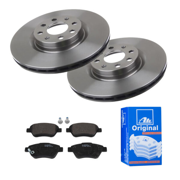 ATE Bremsesæt, skivebremser 142022548 foraksel ventileret 284mm 22mm for VAUXHALL OPEL FIAT