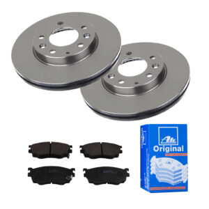 ATE Bremsesæt, skivebremser 142022556 foraksel ventileret 273mm 24mm for MAZDA