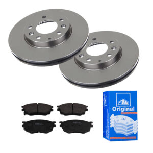 ATE Bremsesæt, skivebremser 142022558 foraksel ventileret 273mm 24mm for MAZDA