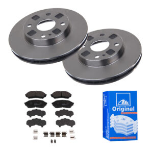 ATE Bremsesæt, skivebremser 142022563 foraksel ventileret 235mm 22mm for MAZDA