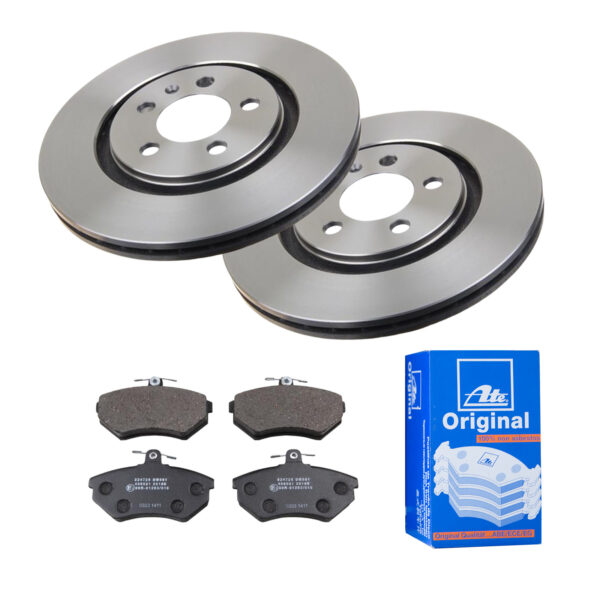 ATE Bremsesæt, skivebremser 142022572 foraksel ventileret 280mm 22mm for VAG SEAT