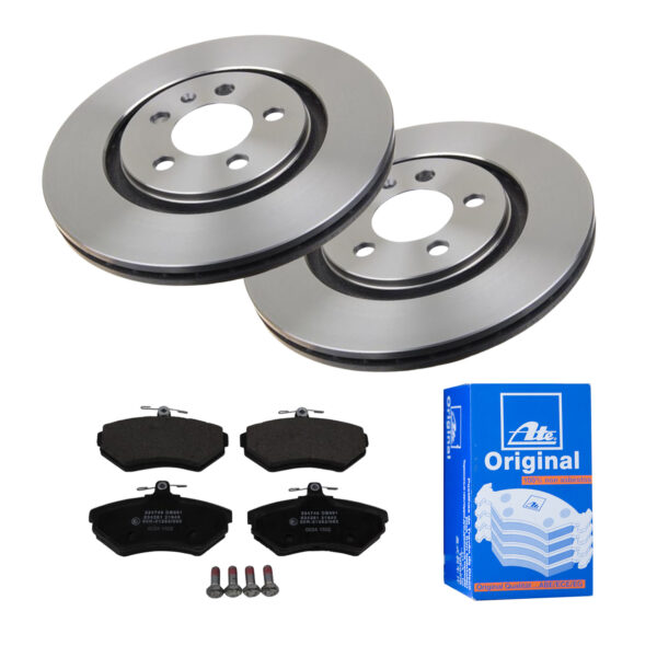 ATE Bremsesæt, skivebremser 142022574 foraksel ventileret 280mm 22mm for SEAT VAG