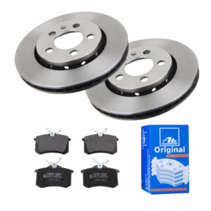 ATE Bremsesæt, skivebremser 142022576 bagaksel ventileret 256mm 22mm for SEAT VAG SKODA