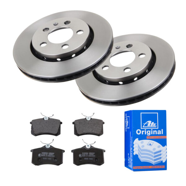 ATE Bremsesæt, skivebremser 142022583 bagaksel ventileret 256mm 22mm for SEAT VAG SKODA