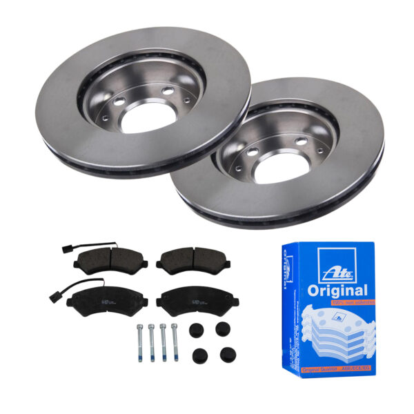 ATE Bremsesæt, skivebremser 142022589 foraksel ventileret 300mm 24mm for PEUGEOT CITROËN FIAT