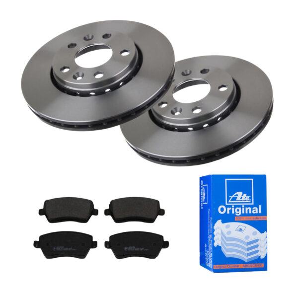ATE Bremsesæt, skivebremser 142022604 foraksel ventileret 280mm 24mm for MERCEDES-BENZ DACIA NISSAN RENAULT