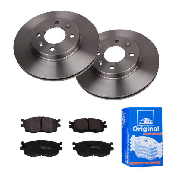 ATE Bremsesæt, skivebremser 142022618 foraksel ventileret 256mm 22mm for KIA HYUNDAI