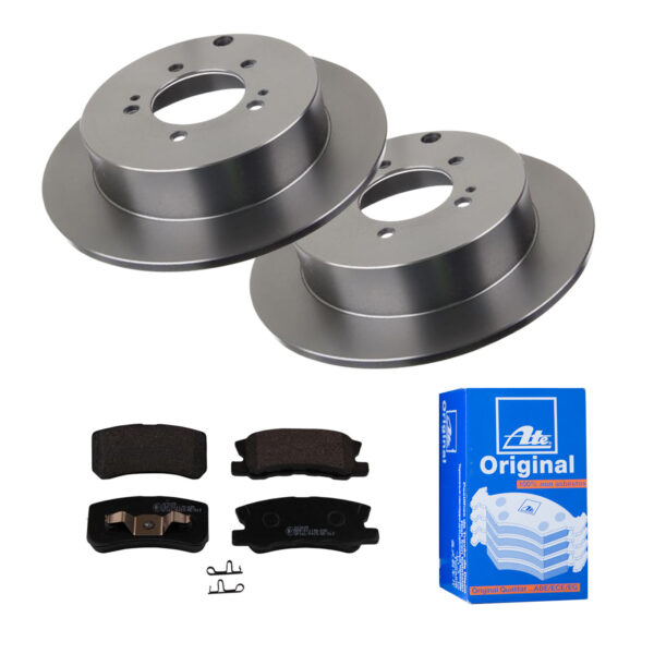 ATE Bremsesæt, skivebremser 142022624 bagaksel fuld 302mm 10mm for PEUGEOT CITROËN JEEP MITSUBISHI CHRYSLER