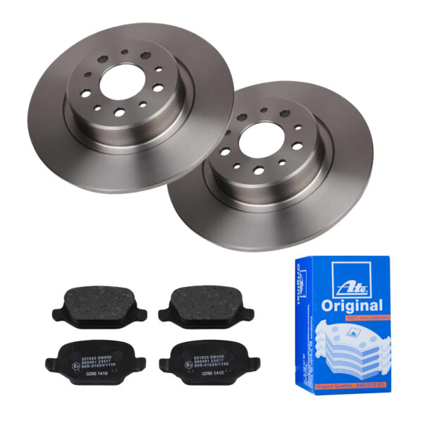 ATE Bremsesæt, skivebremser 142022627 bagaksel fuld 276mm 10mm for FIAT