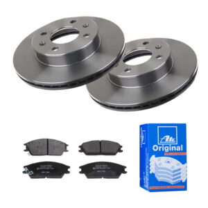 ATE Bremsesæt, skivebremser 142022629 foraksel ventileret 241mm 19mm for KIA HYUNDAI