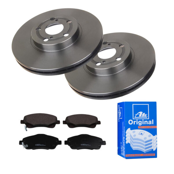 ATE Bremsesæt, skivebremser 142022634 foraksel ventileret 277mm 26mm for TOYOTA