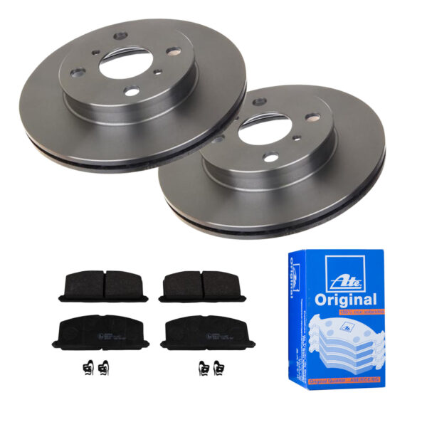 ATE Bremsesæt, skivebremser 142022645 foraksel ventileret 238mm 18mm for TOYOTA