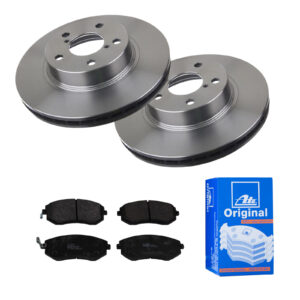 ATE Bremsesæt, skivebremser 142022666 foraksel ventileret 260mm 24mm for SUBARU