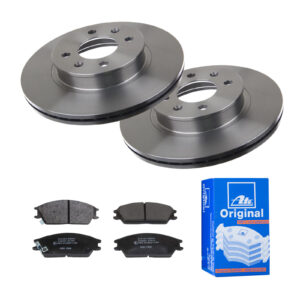 ATE Bremsesæt, skivebremser 142022671 foraksel ventileret 256mm 19mm for HYUNDAI KIA